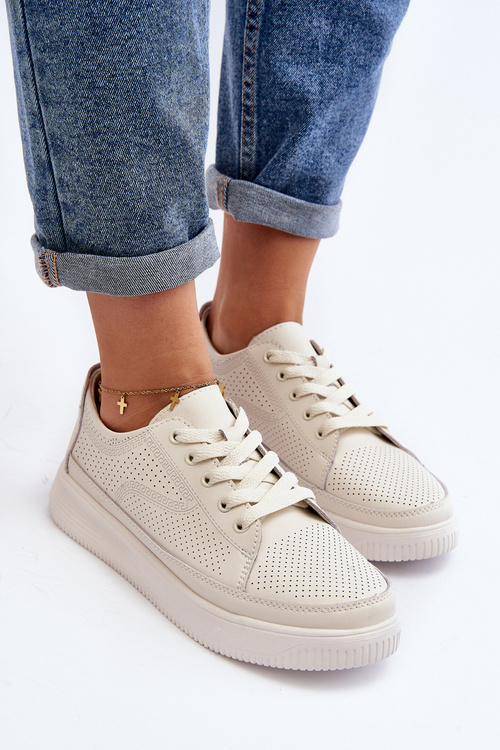 Жіноче шкіряне спортивне взуття Кросівки білі Failla