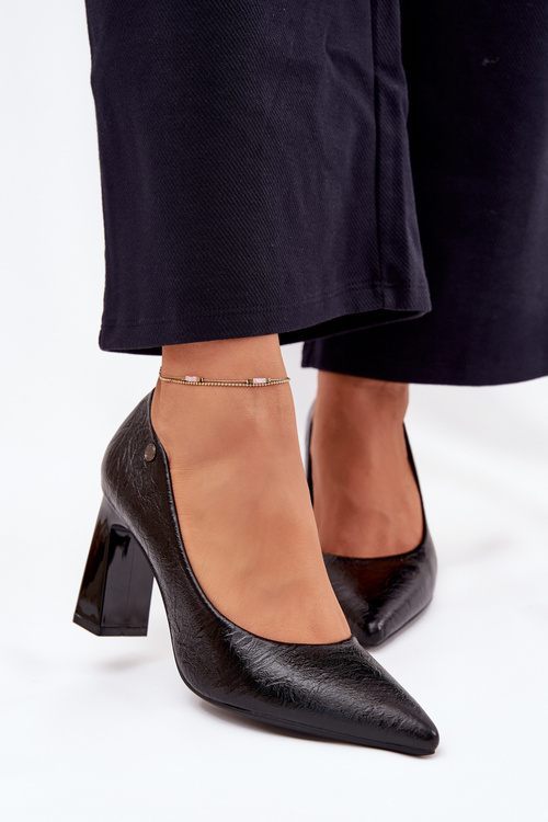 Туфлі На Каблуку Для Жінок Vinceza 62252 Чорні