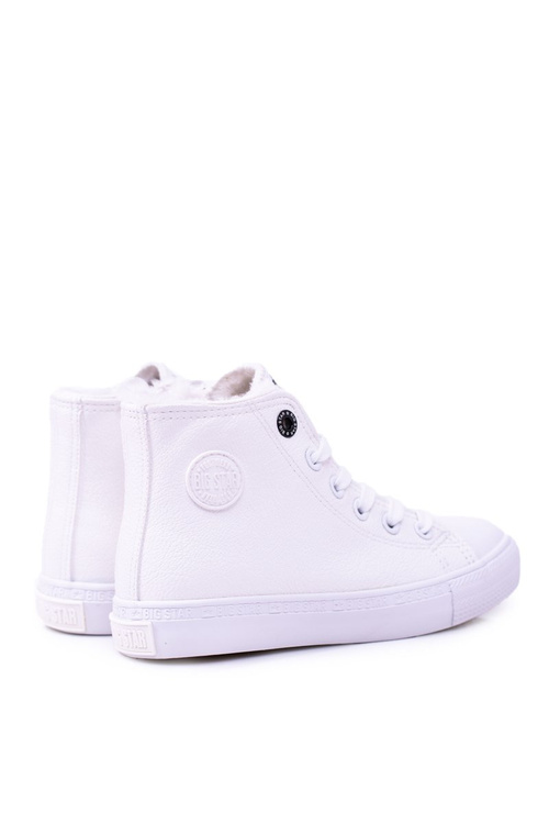 Великі зіркові дитячі високі білі кросівки Кросівки BB374141