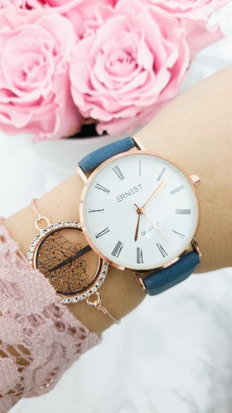 Жіночий годинник Ernest Feel Navy Blue