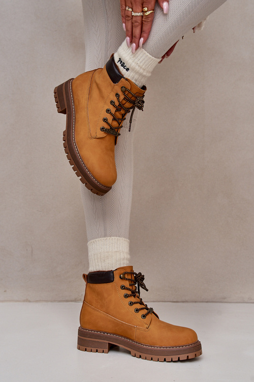 Жіночі утеплені ботильйони Big Star OO274A288 Camel