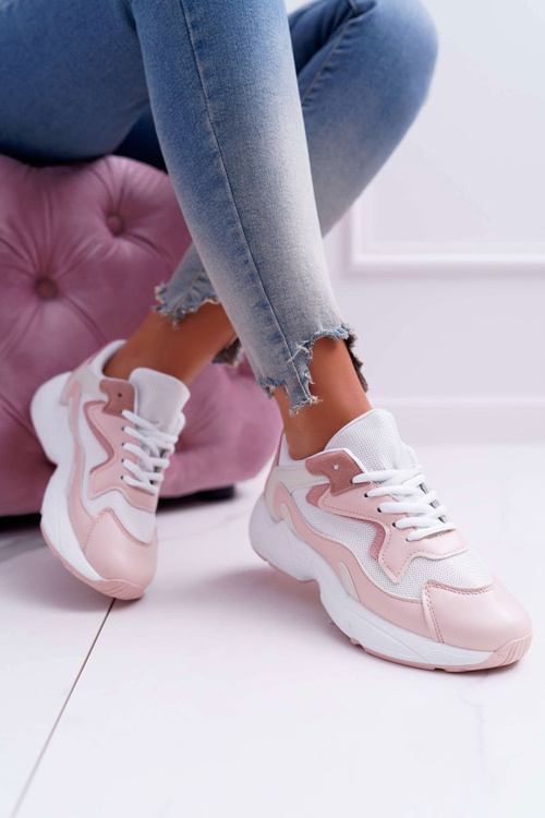 Спортивне жіноче взуття Рожево-Біла Шанталь