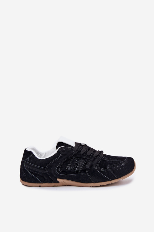 Жіночі Спортивні Черевики З Еко Замші Чорні Дорелла