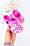 Дитячі поролонові тапочки Crocs Pink Jupiter