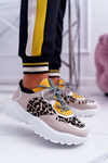 Спортивне жіноче взуття на високій підошві Leopard Chillout