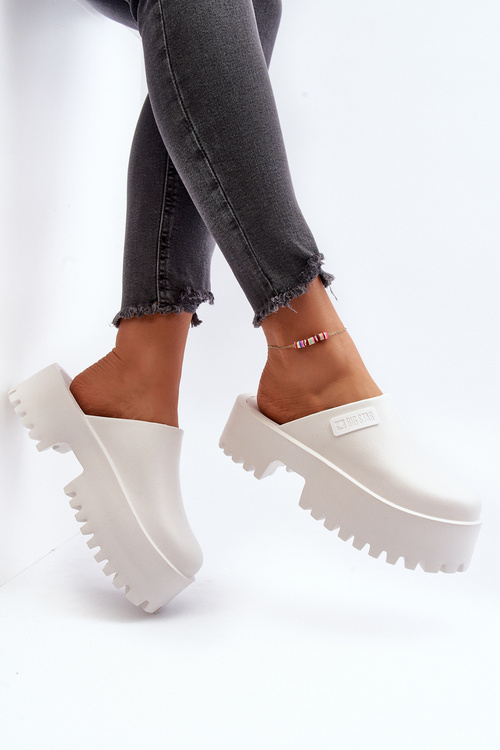 Жіночі шорти на масивній підошві Big Star NN274015 Білі