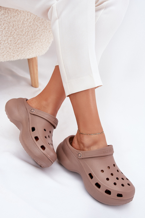 Жіночі Пінні Сандалі На Масивній Підошві Big Star RR274A121 Темно-бежеві