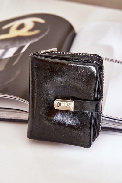 Лакований Жіночий Гаманець Чорний Yathika