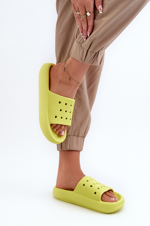 Жіночі поролонові гірки на товстій підошві Лайм Beula