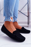 Жіночі замшеві мокасини Espanto чорного кольору