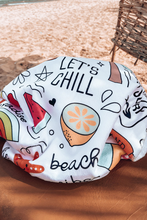 Рюкзак Сумка Рушник 3в1 Барвистий принт Білий