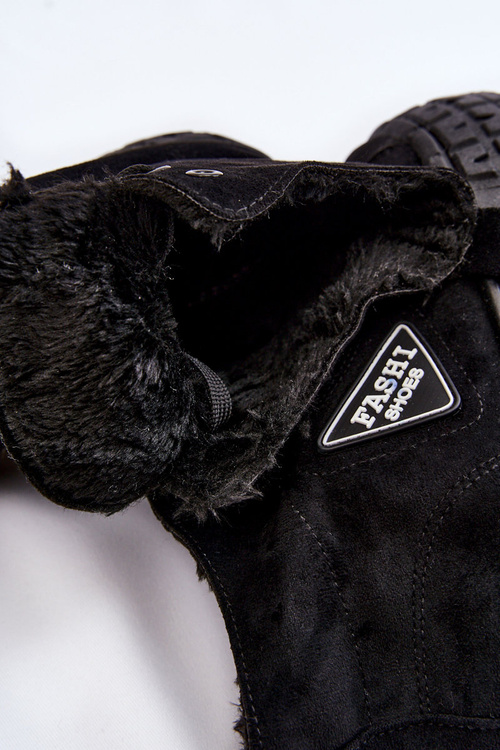 Замшеві кросівки з високим утепленням, чорні Evren