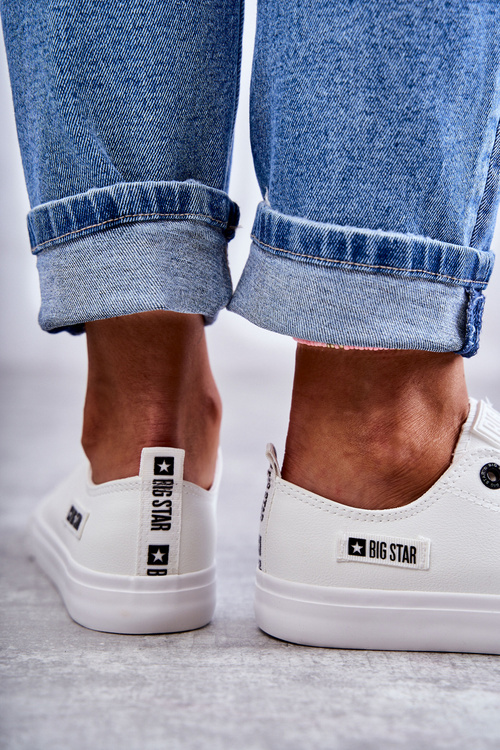 Жіночі низькі шкіряні кросівки Big Star KK274010 Білі