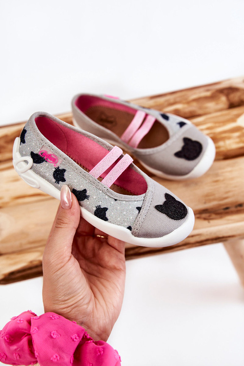 В'єтнамки Ballerinas Befado Cats 116X302 Grey