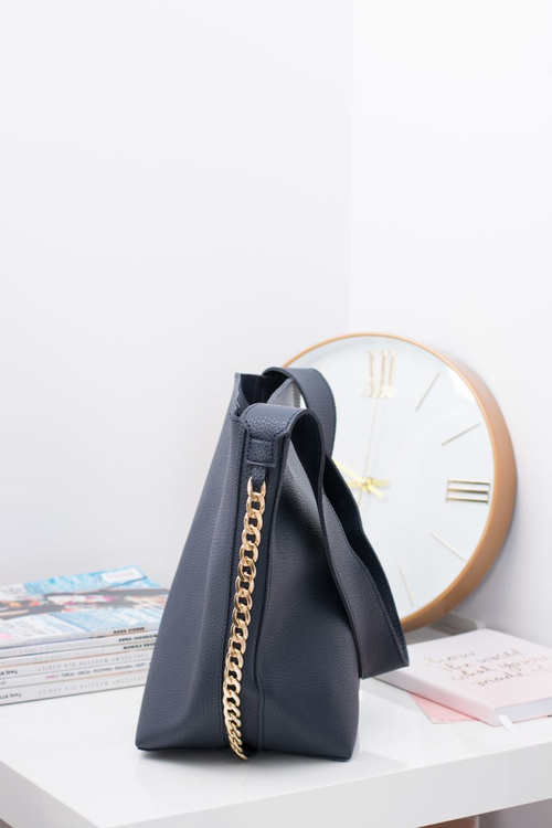 Темно-синя жіноча сумочка A4 Shopper Bag