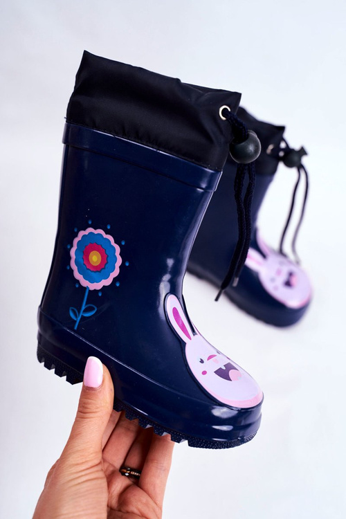 Дитячі гумові чоботи-калоші Navy Rabbit Mordeso