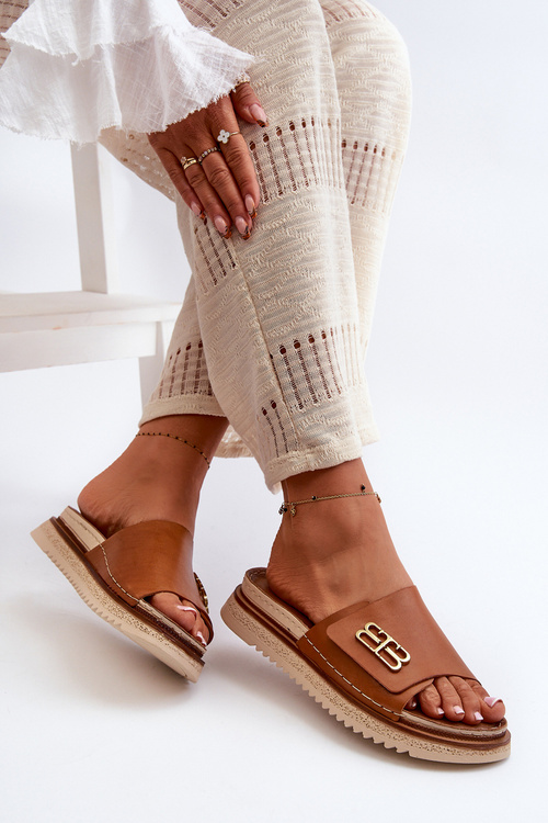 Zazoo 50101 Жіночі шкіряні шорти на платформі, коричневі