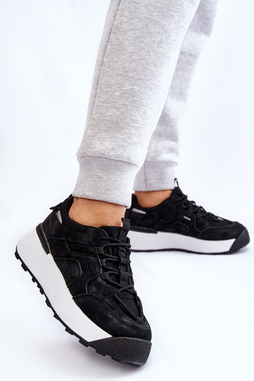 Жіноче спортивне взуття на платформі чорні Dakari