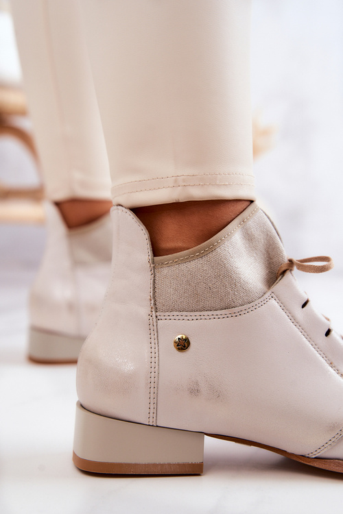 Чоботи жіночі Maciejka Leather Light beige 04744-22