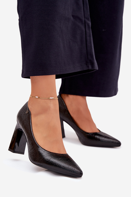 Туфлі На Каблуку Для Жінок Vinceza 62252 Чорні