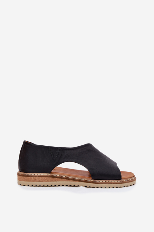 Шкіряні жіночі сандалі Artiker 46C1016 чорні