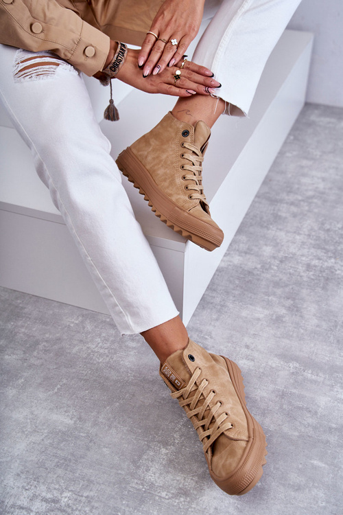 Жіночі кросівки Big Star High Warm Camel GG274072