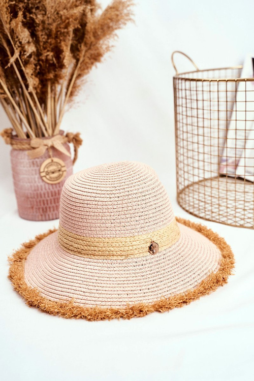 Жіноча шапка Summer Beach 100% Paper Pink
