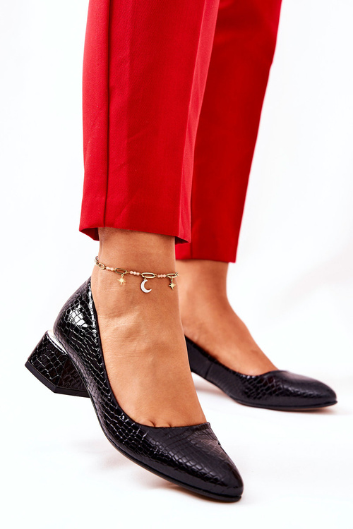 Лаковані туфлі-змійки Lewski 3118 Black