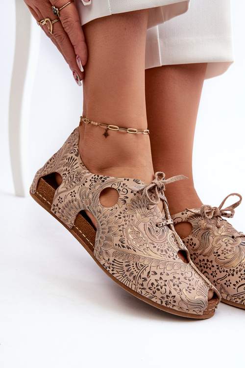 Жіноче шкіряне взуття Maciejka 05850-22 світло-бежевий