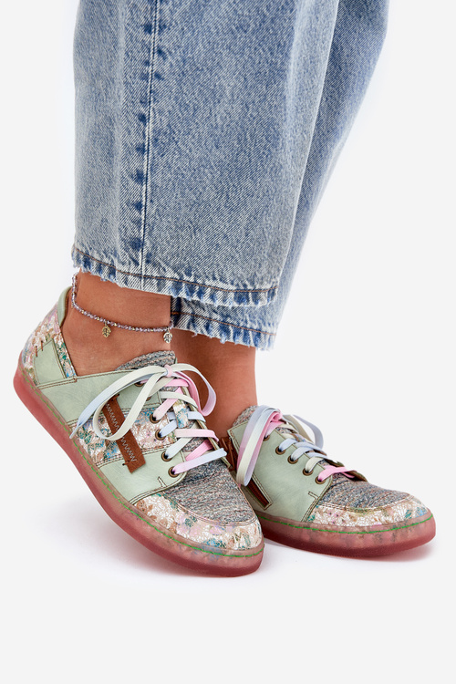 Шкіряні Жіночі Черевики Maciejka 06791-09 Світло-зелені