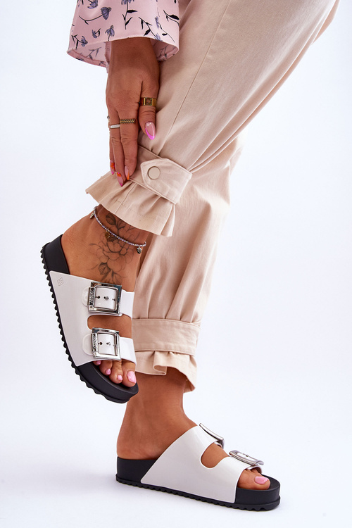 Жіночі босоніжки однотонні ZAXY HH285159 Білі