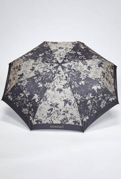 Парасолька складна Monnari UMB0060-M15 Графітово-бежевий
