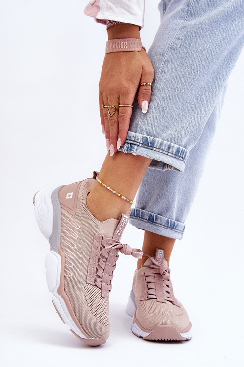 Жіноче спортивне взуття без шнурівки Memory Foam System Big Star LL274A141 Nude