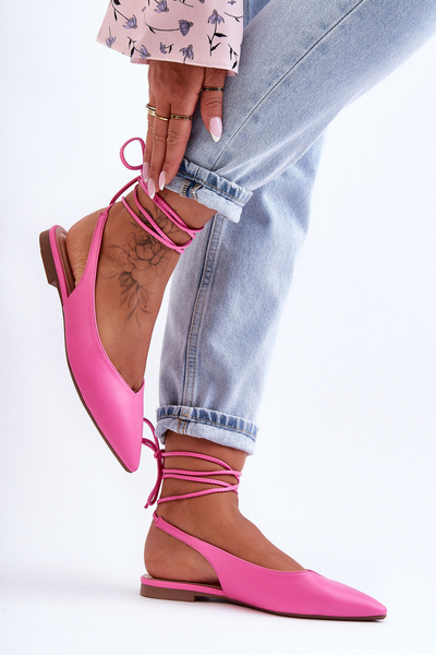 Жіночі мереживні балетки Pink Lilly Ann