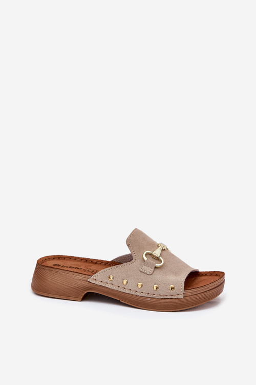 Замшеві Сандалі Для Жінок Бежеві Inblu TF0002KU