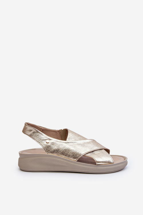 Шкіряні босоніжки на танкетці Black Morgan