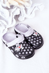 Дитячі поролонові тапочки Crocs Black-Grey Jupiter