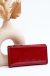 Жіночий гаманець на блискавці червоний Harmale