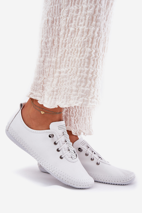 Шкіряні Полуботинки Жіночі Artiker 54C0838 Білі