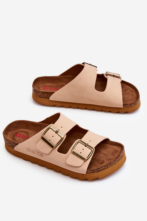 Класичні жіночі тапочки Big Star LL274478 Бежеві