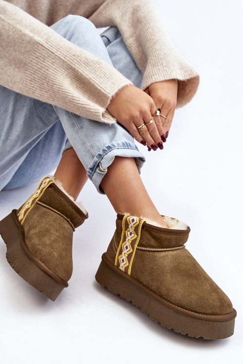 Шкіряні Замшеві Черевики На Снігу Жіночі Зелені Vebissat