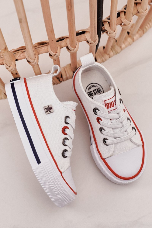 Дитячі класичні низькі кросівки BIG STAR HH374089 Білі