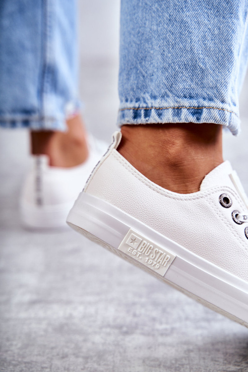 Жіночі шкіряні кросівки Big Star KK274105 Білі