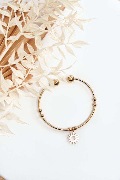 Жіночий сталевий браслет Slip-On Gold