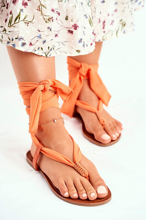 Жіночі босоніжки шльопанці Orange Derryl