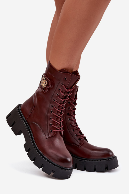 Теплі женські workery з оздобленням Bordeaux Melisse