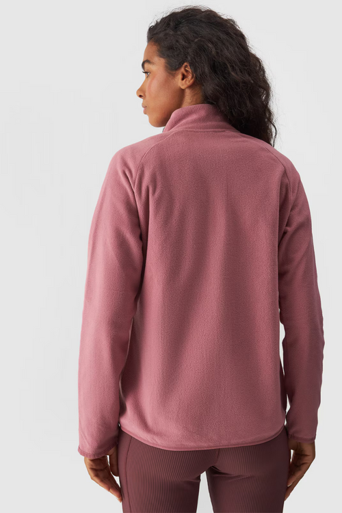 Жіночий звичайний фліс з коміром-стійкою 4F 4FWMM00TFLEF294-53S Рожевий