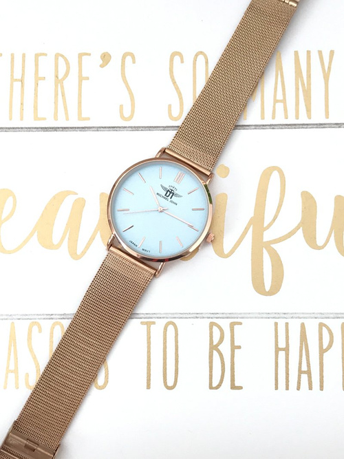 Жіночий годинник Michael John Florence Blue Dial 40 мм