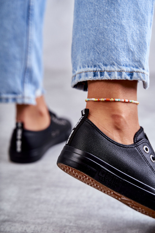 Жіночі шкіряні кросівки Big Star KK274106 Чорні