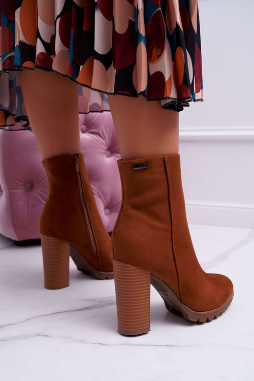 Жіночі черевики на шпильці Camel Suede Cadillac